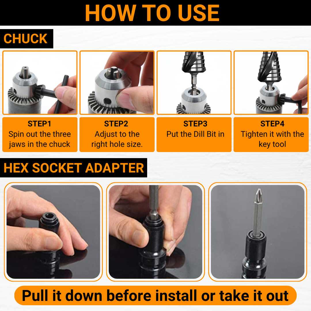 13MM KEYED DRILL CHUCK ADAPTER KIT