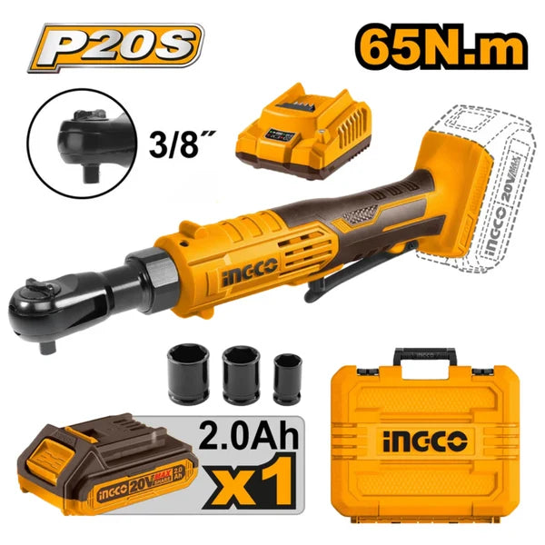 INGCO 20V Cordless Drive Ratchet - CDRLI20652