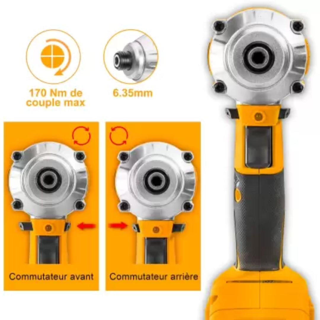 INGCO 20V Brushless Cordless Impact Driver - CIRLI2002