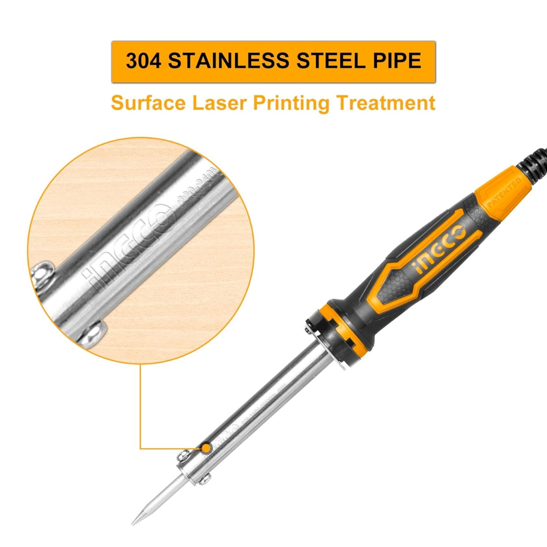 INGCO 60W Electric Soldering Iron – Portable Soldering Gun with Replaceable Tip - SI0268