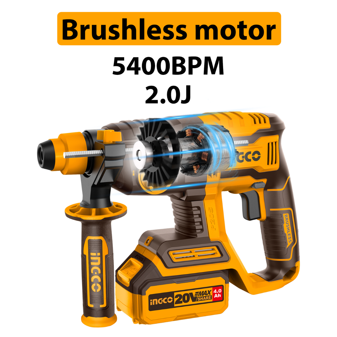 CRHLI202081 INGCO CORDLESS ROTARY HAMMER
