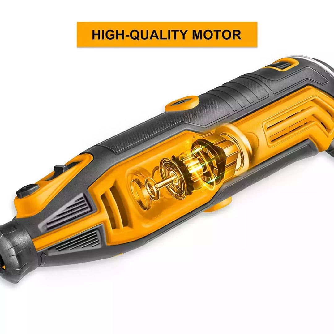 INGCO ARNA 130W Mini Die Grinder Rotary Tool Kit with 52 Accessories - MG13092