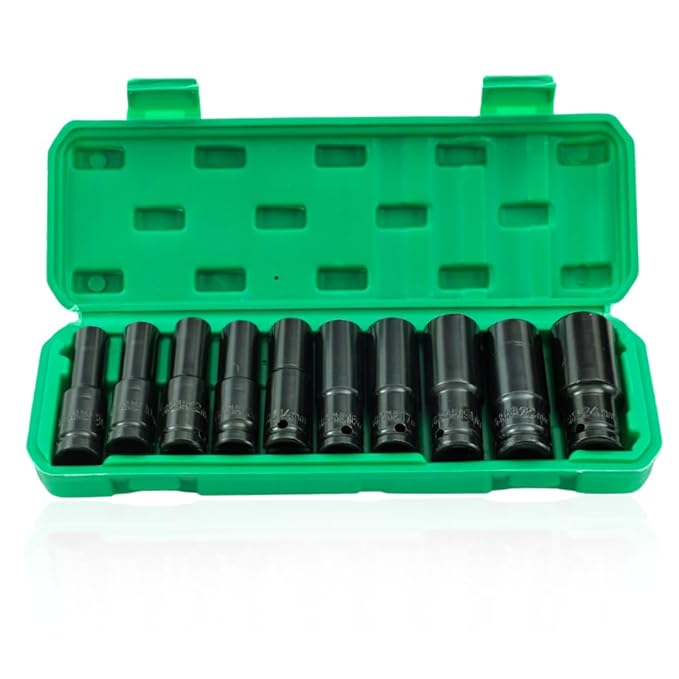 HOMDUM 10PCS DEEP IMPACT SOCKET SET