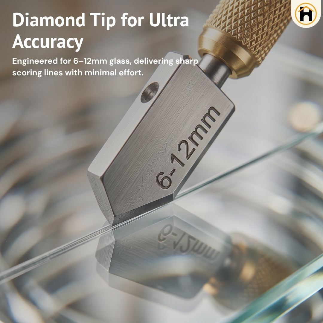 HOMDUM Glass Cutter Pen for Precision Glass Cutting up to 10mm