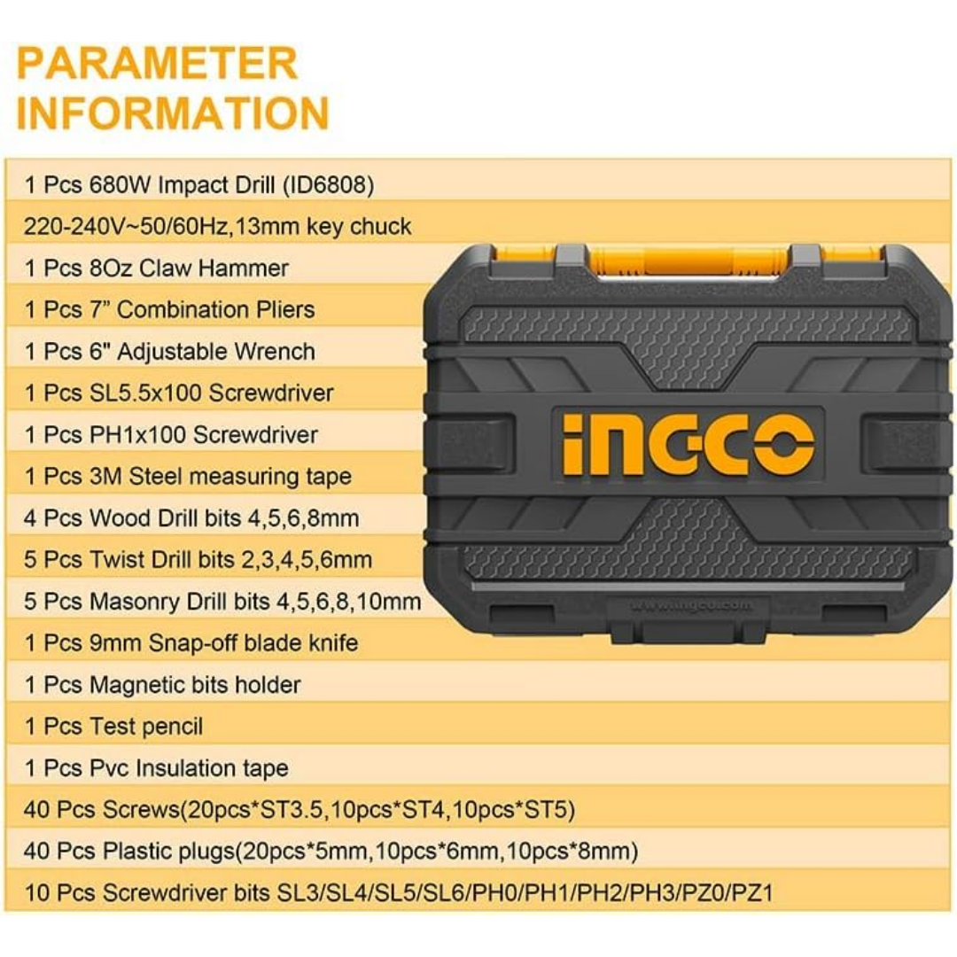 HKTHP11151 INGCO 115PC TOOL KIT