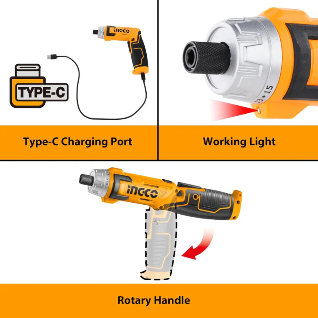 CSDLI0802 INGCO CORDLESS SCREWDRIVER