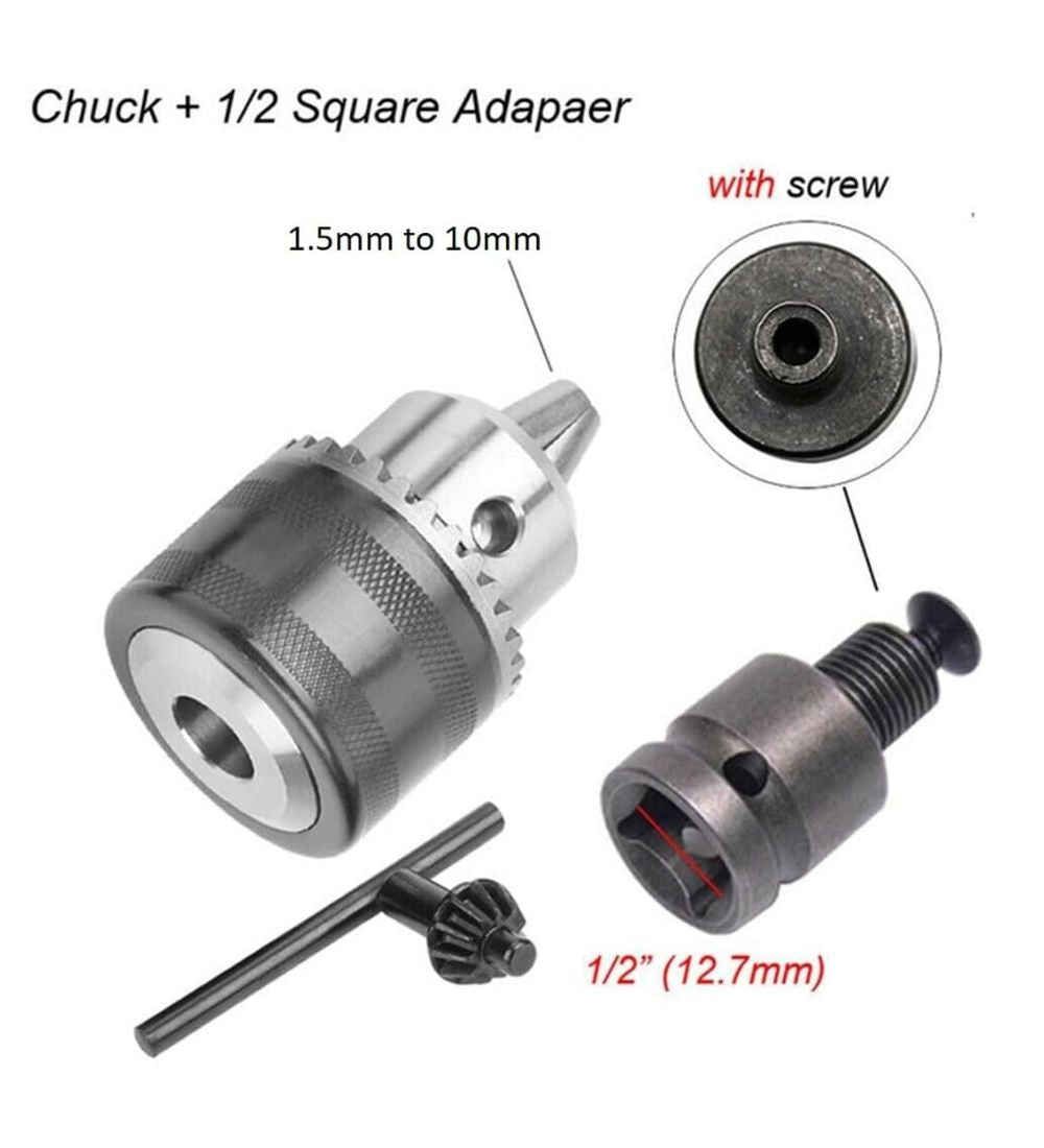 Homdum Impact Wrench Chuck for Drill 13mm Drill Chuck 20UNF 1/2"