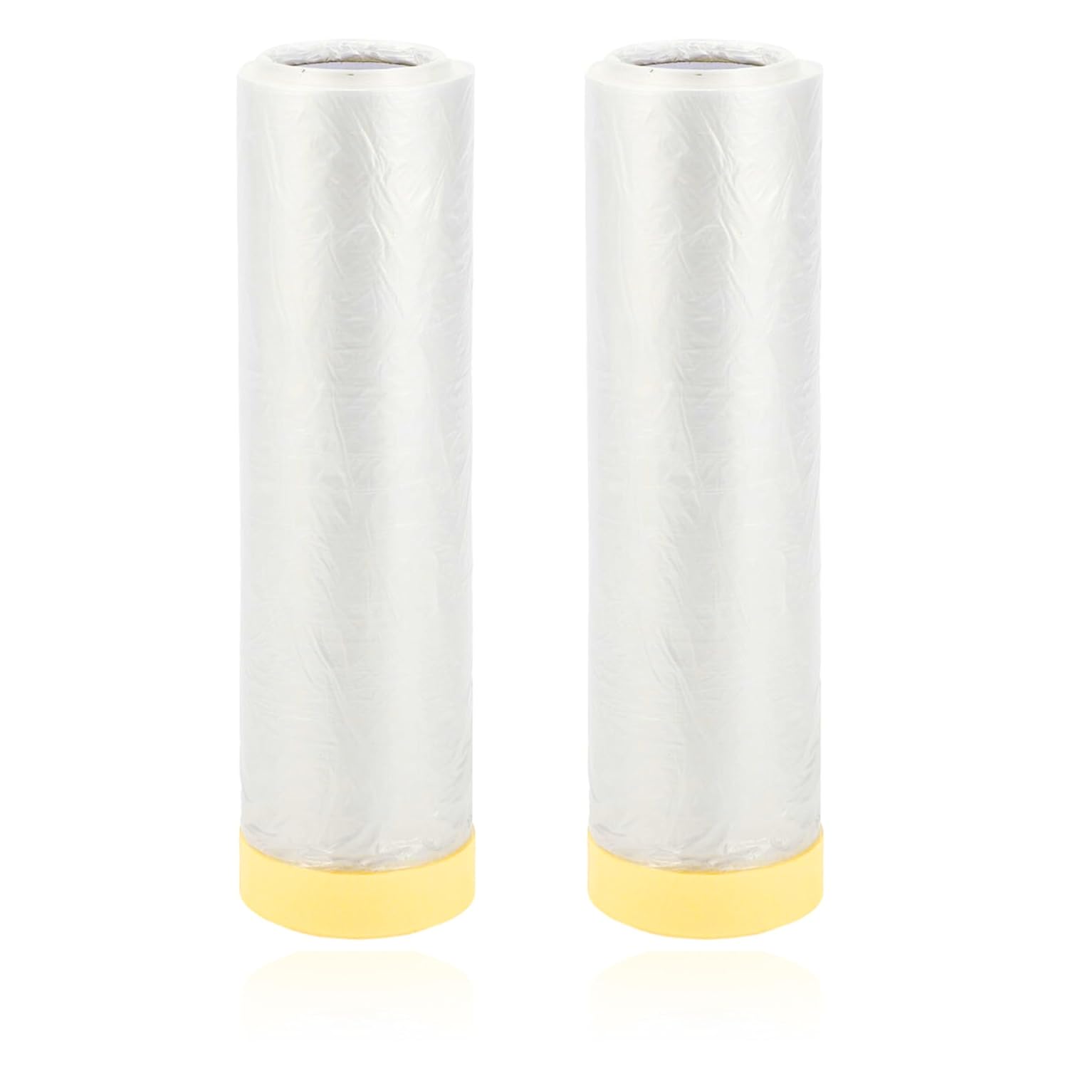 Homdum Pre-Tape Paint Protection Covering Sheet and Tape Length(2700mm x 20Mtr) Pack of 2pc