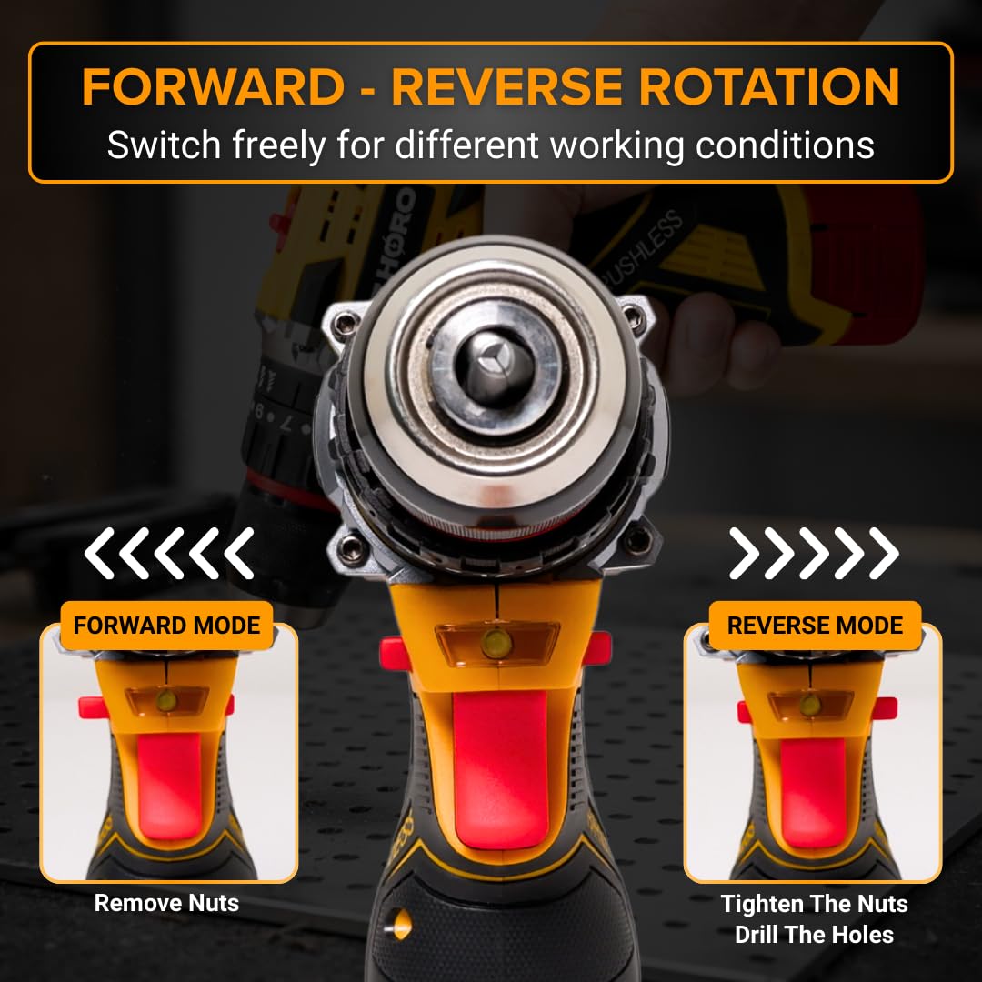 THORQ 18V Cordless Impact Drill with Brushless Motor - TCID065