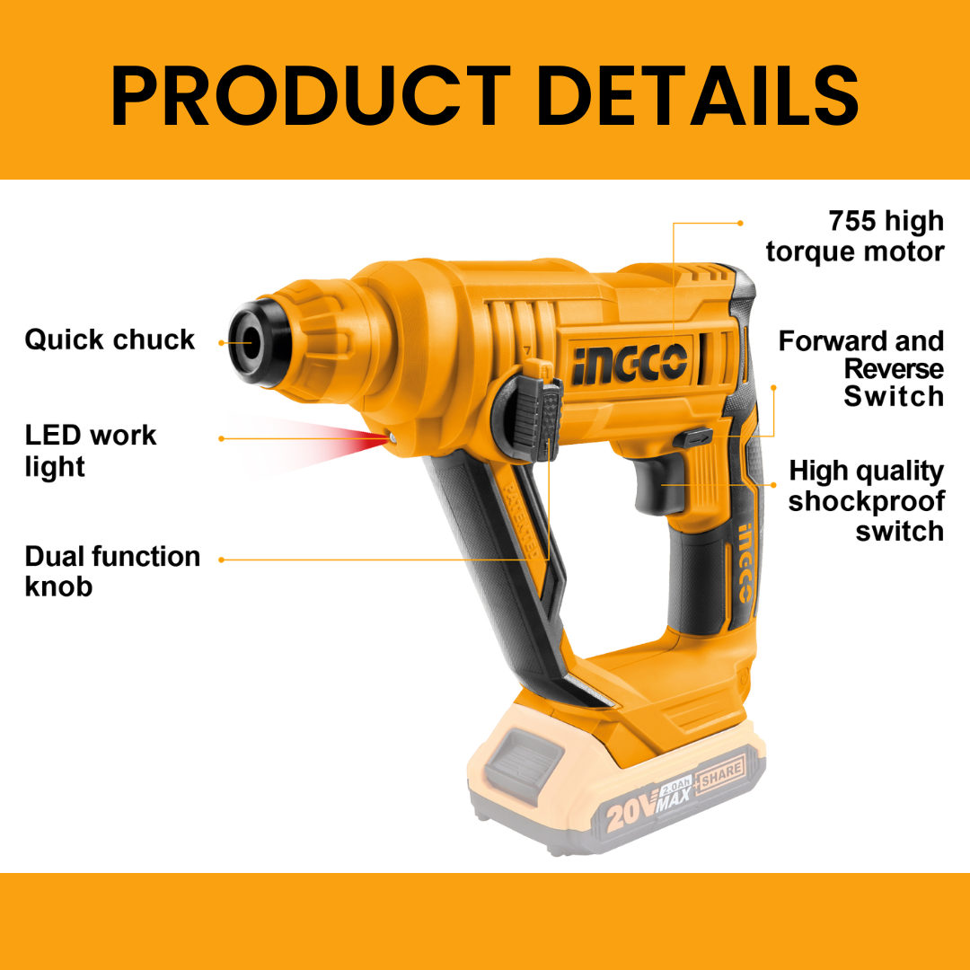 CRHLI1601 INGCO ROTRY HAMMER