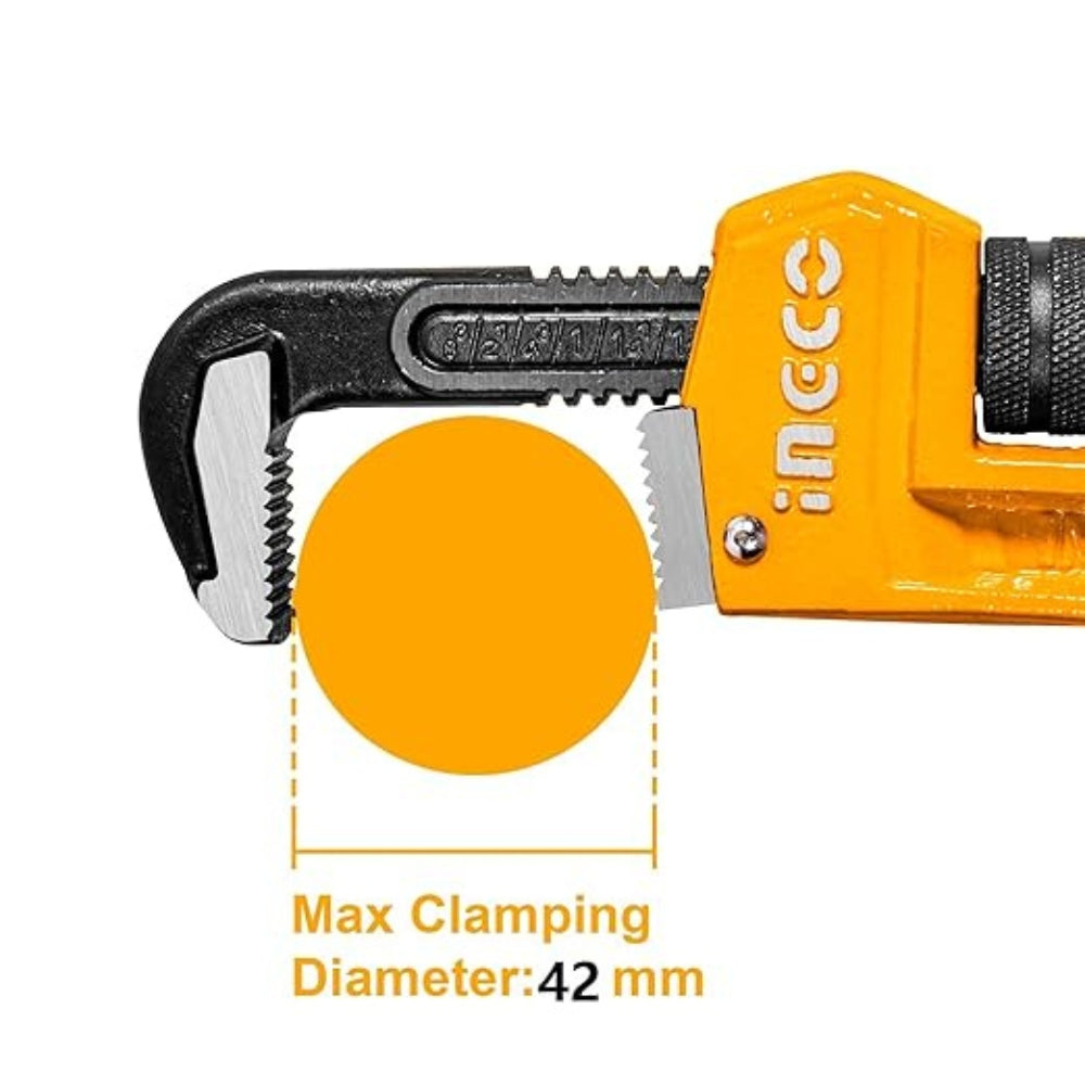 INGCO Pipe Wrench – 12 Inch Heavy Duty Plumbing Wrench - HPW0812