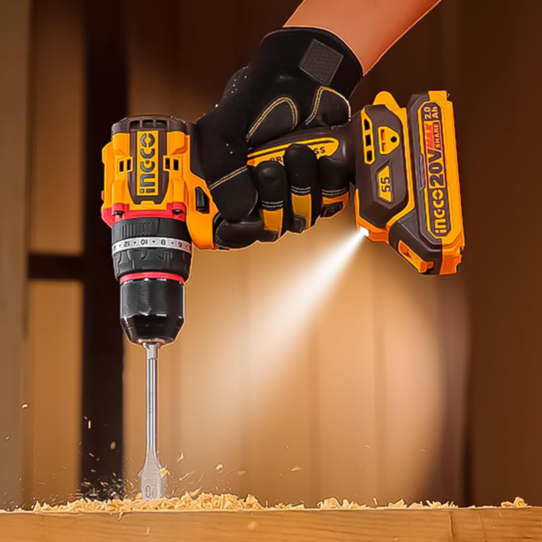 CIDLI20558 INGCO COMPACT BRUSHLESS CORDLESS IMPACT DRILL