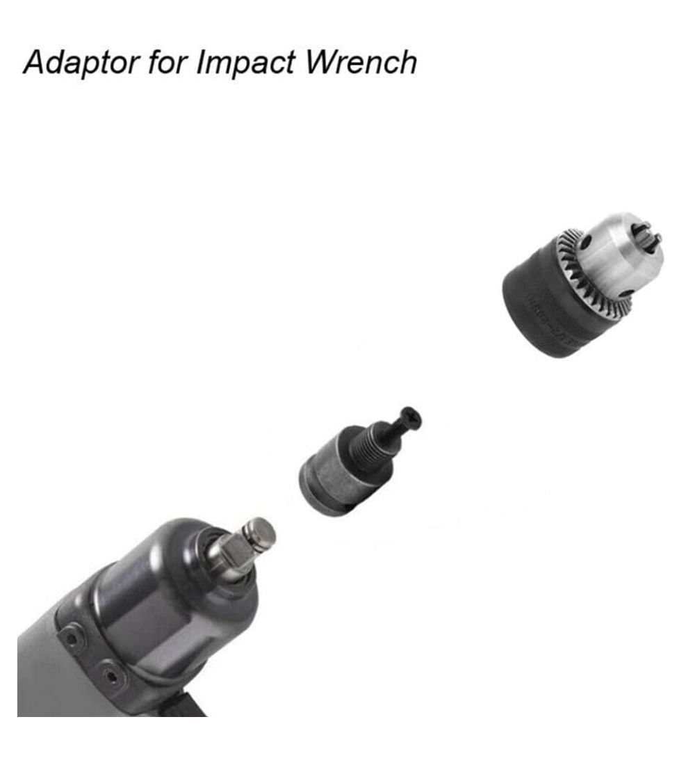 Homdum Impact Wrench Chuck for Drill 13mm Drill Chuck 20UNF 1/2"