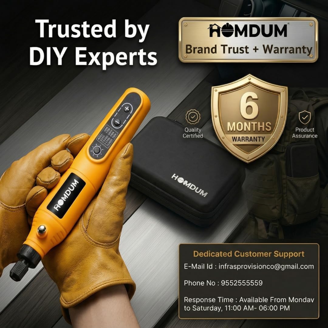 HOMDUM 4.0V Cordless Rotary Tool Kit with 70 Pcs Accessories