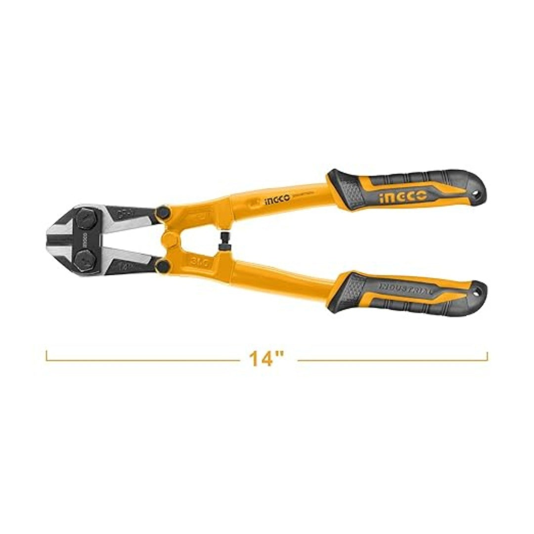INGCO 14 Inch Bolt Cutter with Cr-Mo Blade & TPR Handle - HBC0814