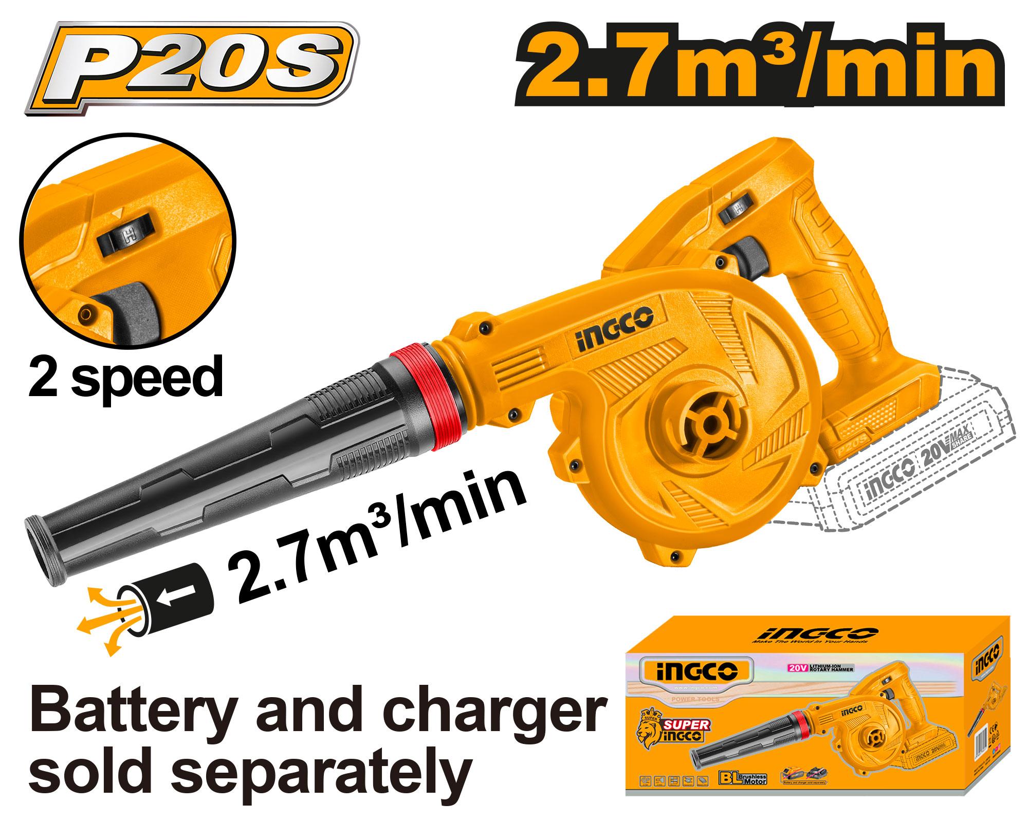 CABLI20018 INGCO CORDLESS BLOWER