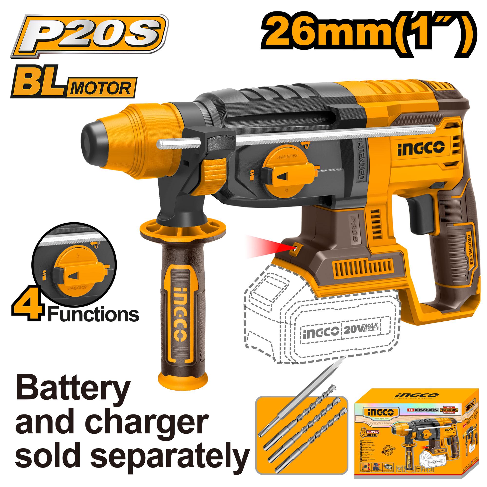 CRHLI20228 INGCO CORDLESS ROTRY HAMMER