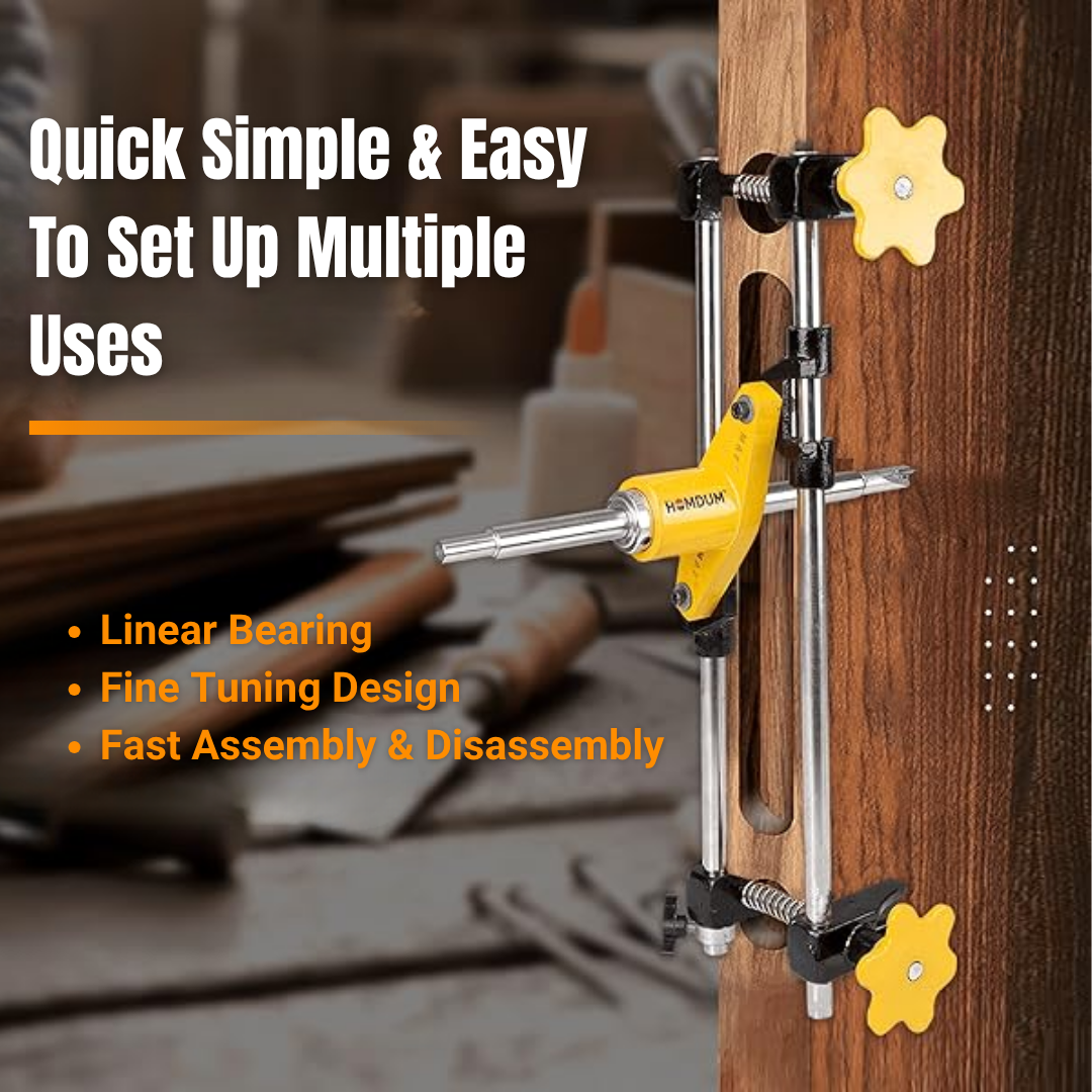 DOOR MORTISER JIG LOCK GROOVING HOLE SAW ATTACHMENT