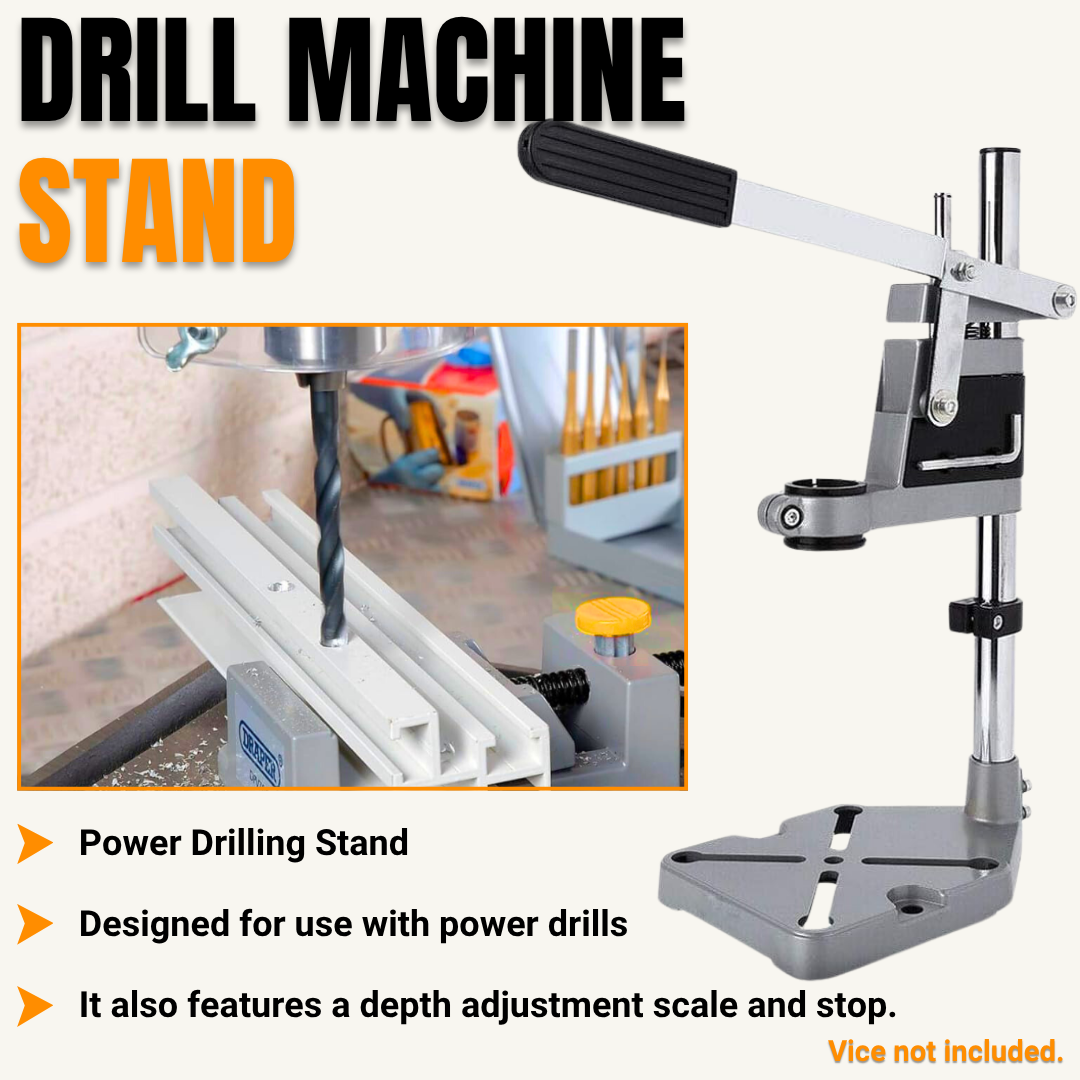 Drill Machine Stand 500mm- Heavy Cast Iron Base