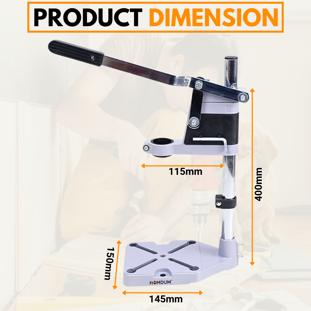 Drill Machine Stand 500mm- Heavy Cast Iron Base