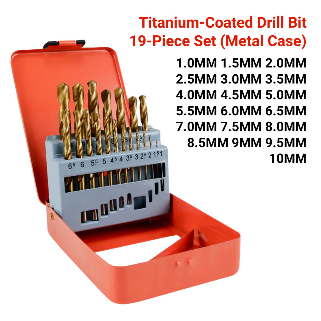 HSS Drill Bit Set 19 Pcs