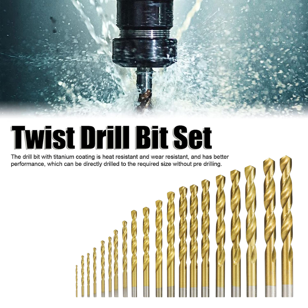 HSS Drill Bit Set 19 Pcs