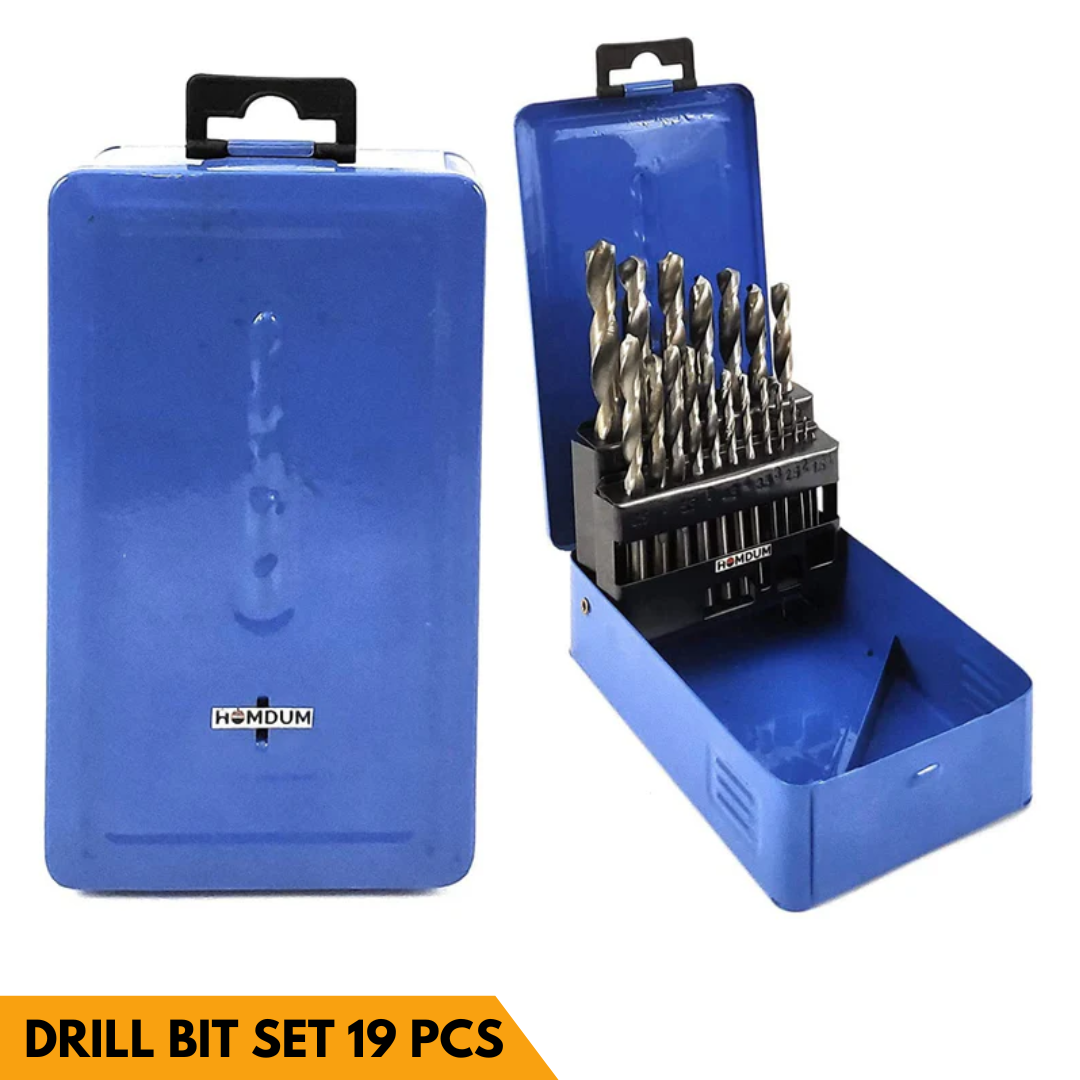 HSS Drill Bit Set 19 Pcs
