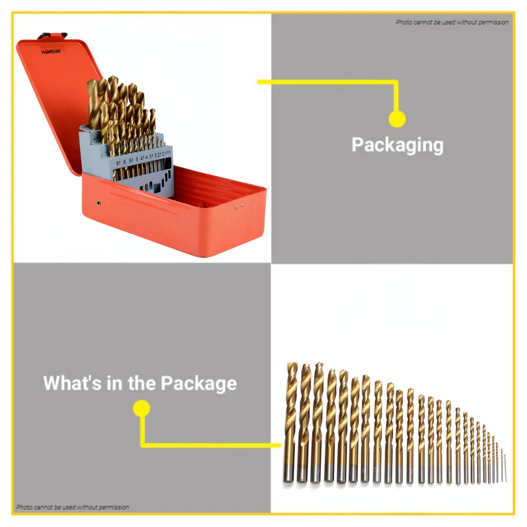 HSS Drill Bit Set 25 Pcs