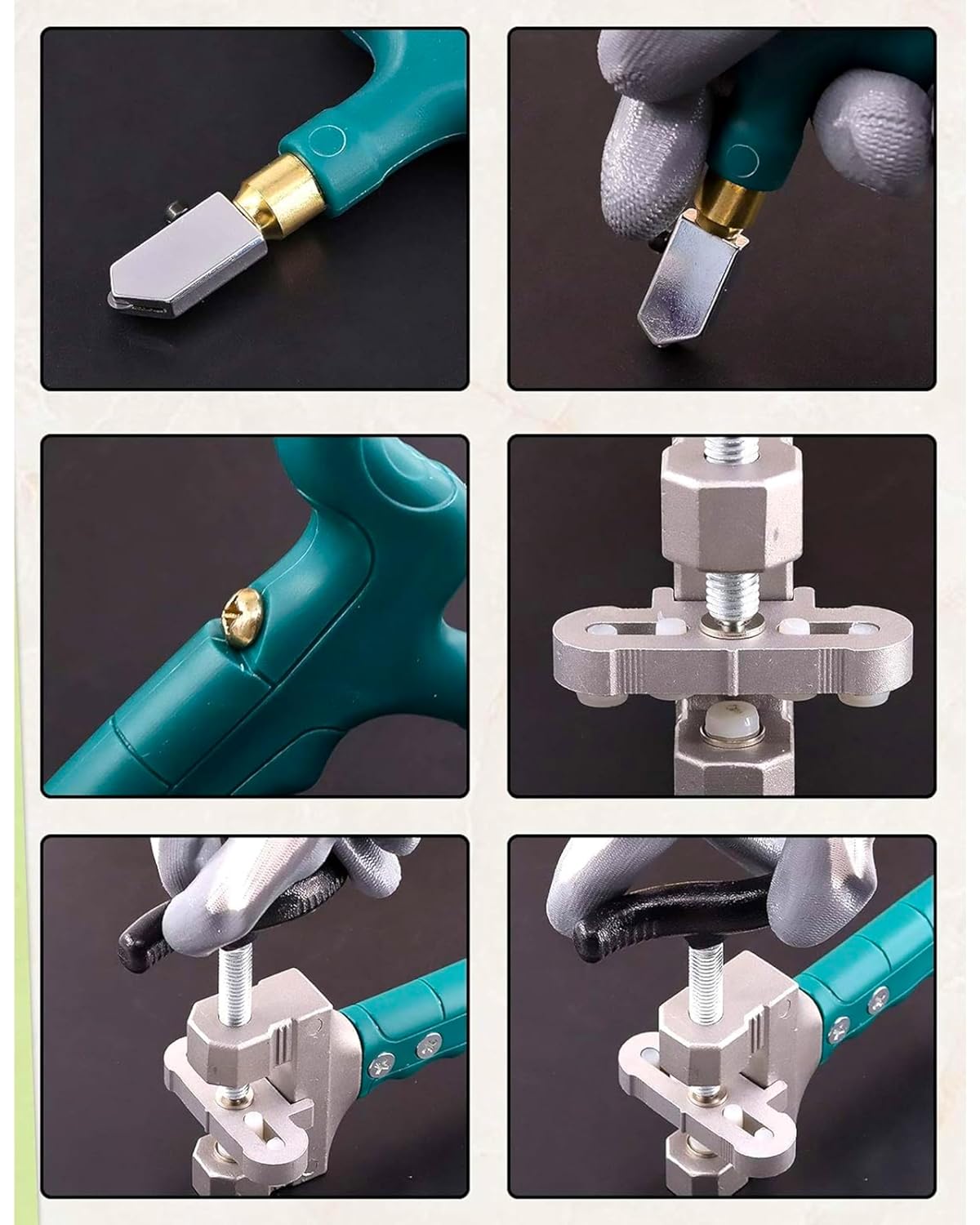 HOMDUM 2 IN 1 GLASS TILE CUTTER TOOL KIT