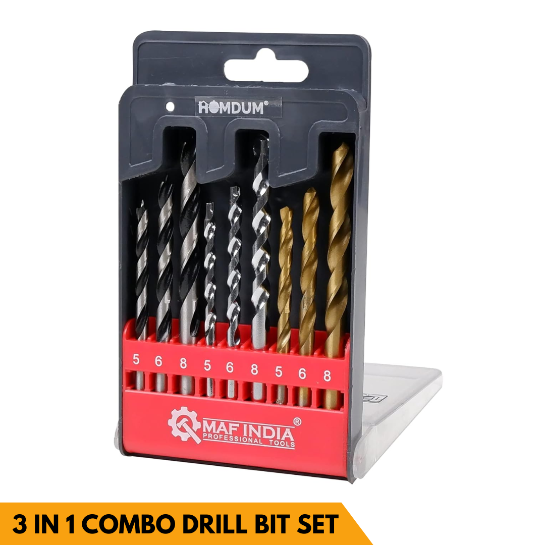Homdum 3 in 1 Combo Drill Bit Set