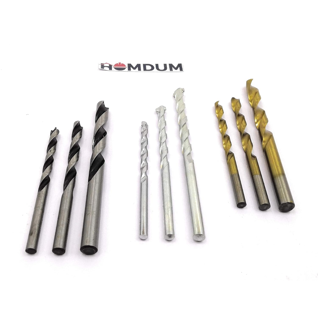 Homdum 3 in 1 Combo Drill Bit Set