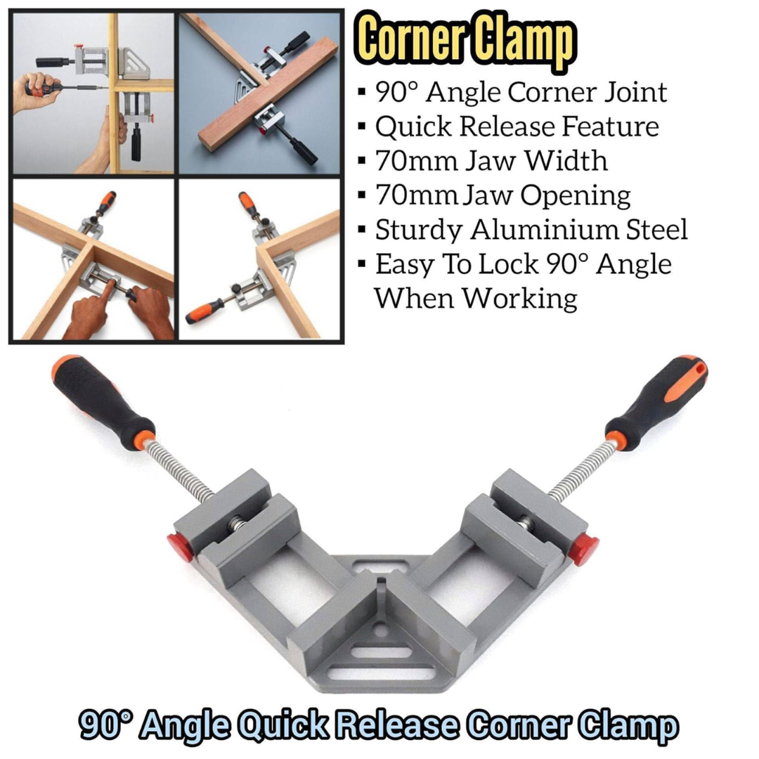 Homdum Double Handle 90° Corner Clamp