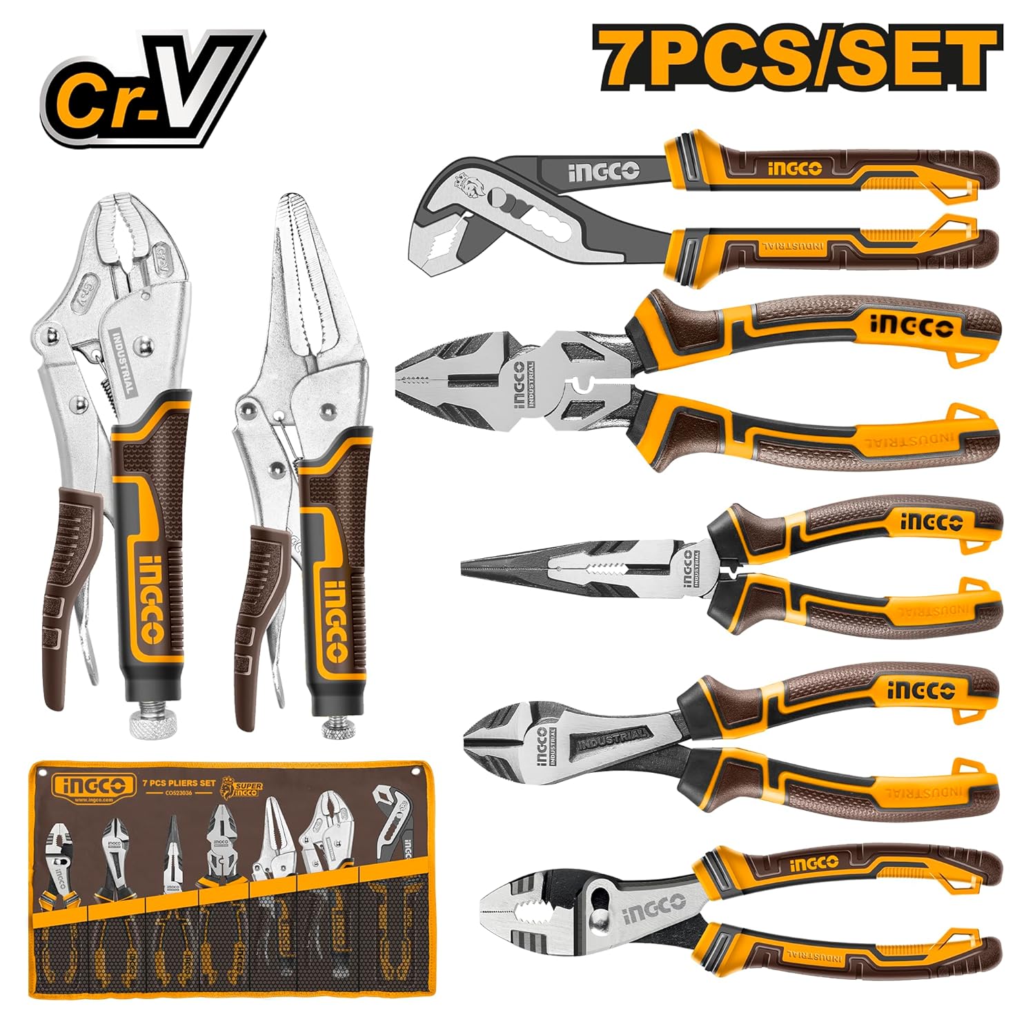 INGCO 7 Pcs Pliers Set