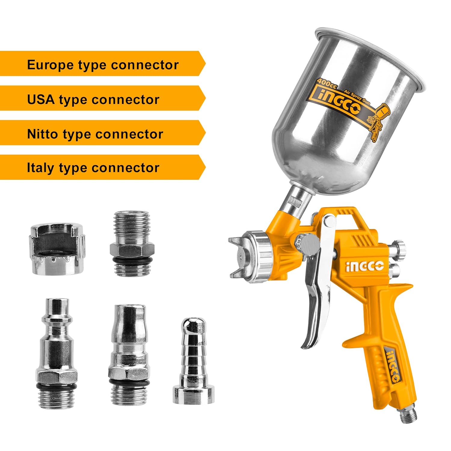INGCO Air Spray Gun, 400ml