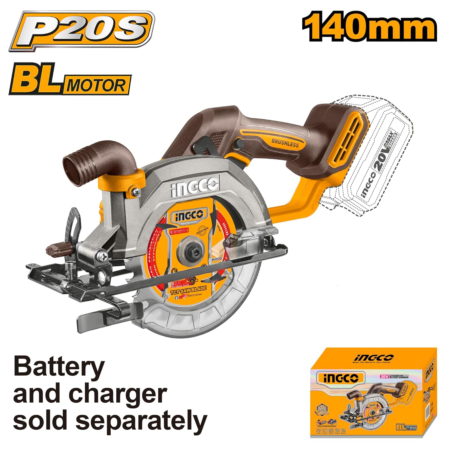 INGCO Cordless Circular Saw