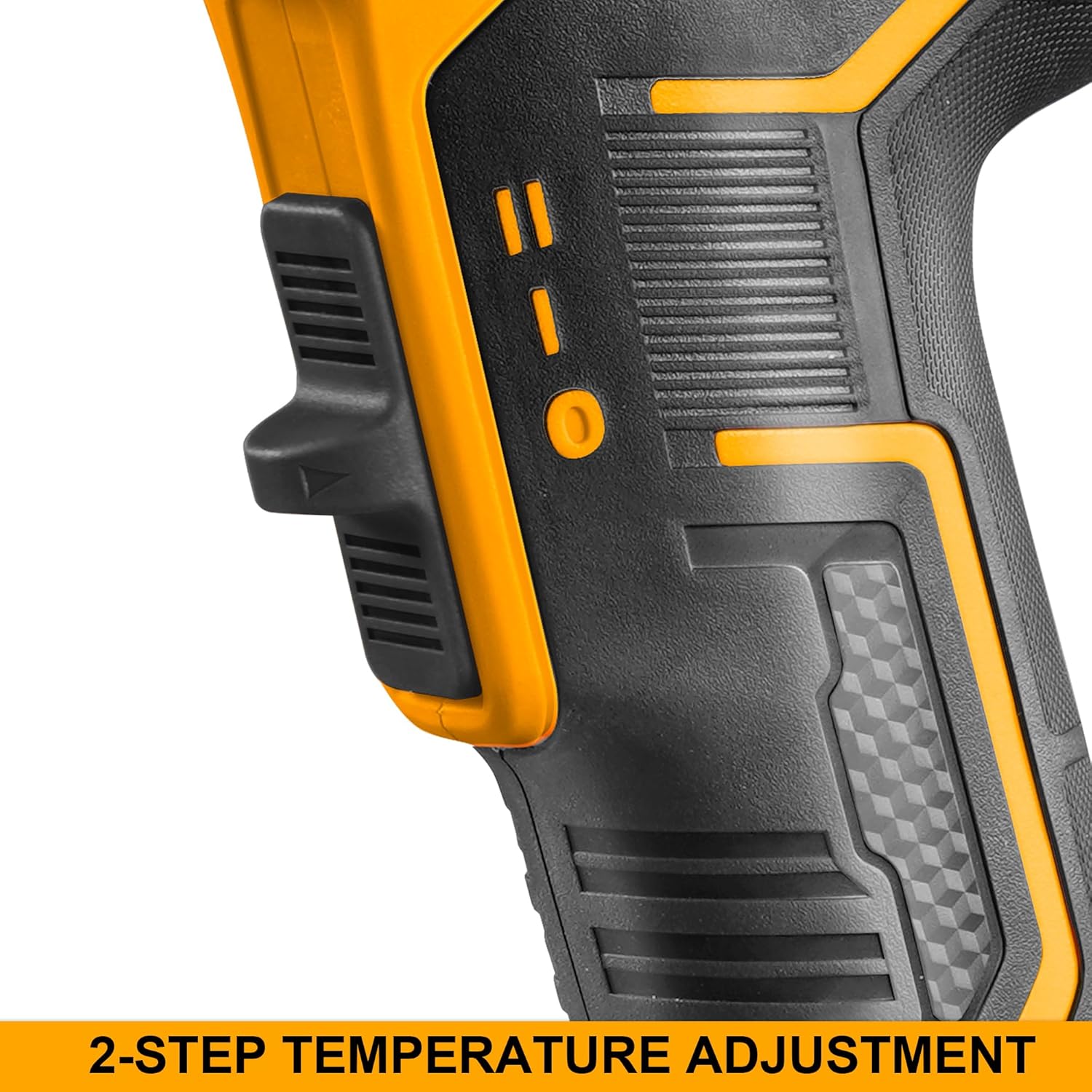 INGCO Cordlesss Hot Air Gun, Heat Gun With 3 Pcs nozzles, With Battery and Charger, with Overload Protection for Crafts, Shrink PVC, Cell Phone Repairs, Removing Paint or Floor Tiles HGLI2002