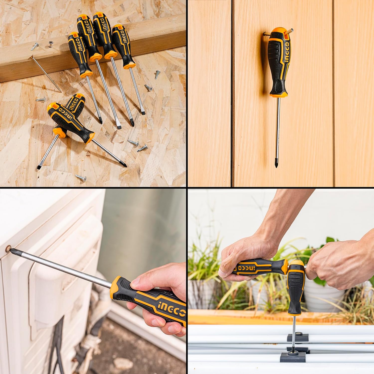 INGCO HKSD0628 6 pcs Round Blade Screwdriver set I