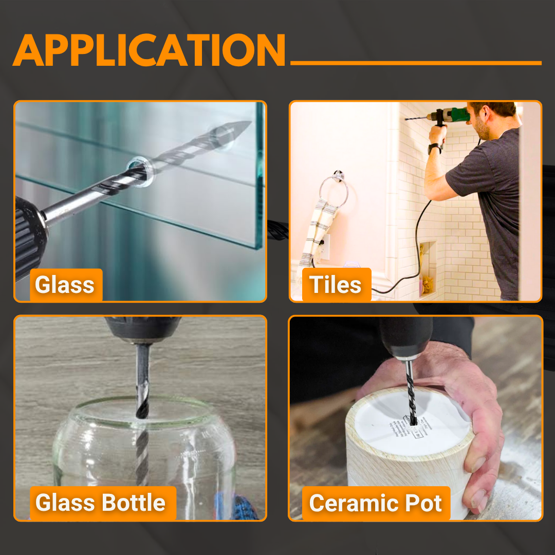 MASONRY DRILL BITS 5 SIZE