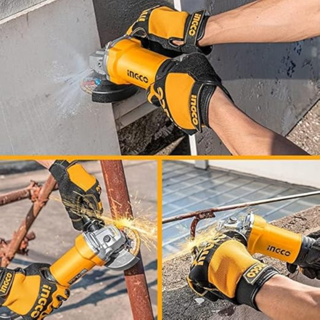 INGCO 750W Angle Grinder – 100mm Heavy Duty Grinding Machine - AG750282