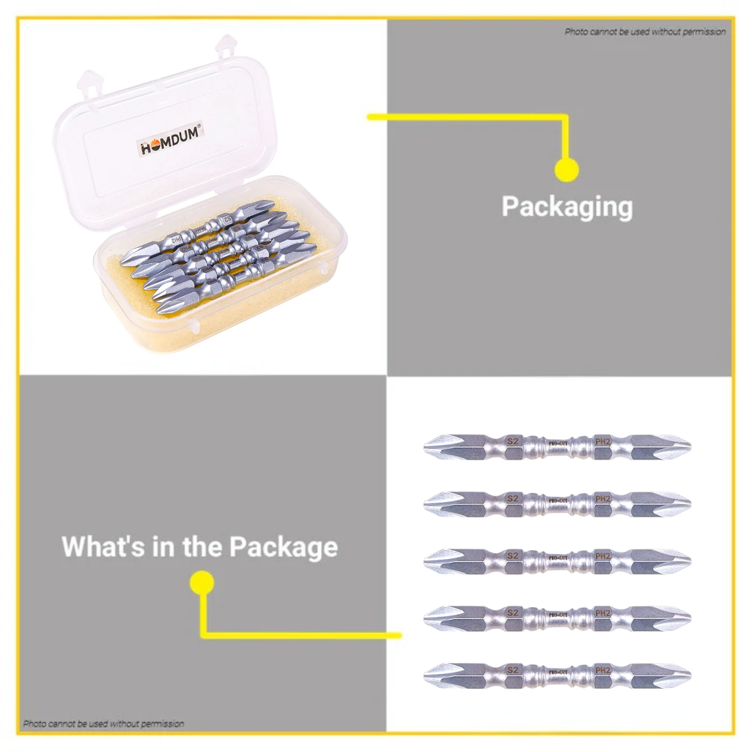 SCREWDRIVER INSERT MAGNETIC BIT SET