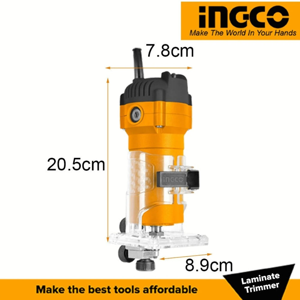 INGCO Laminate Trimmer – 600W Wood Router Trimming Machine - PLM6001