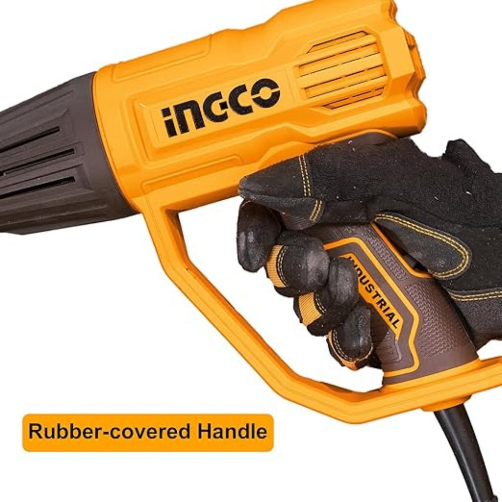 INGCO 2000W Heat Gun – Heavy Duty Hot Air Gun with 4 Nozzles - HG200028