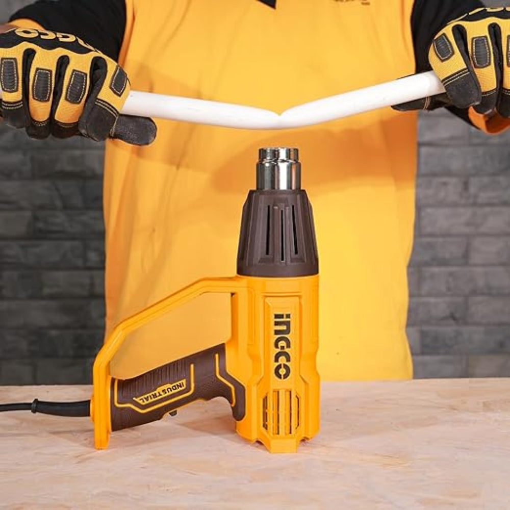 INGCO 2000W Heat Gun – Heavy Duty Hot Air Gun with 4 Nozzles - HG200028