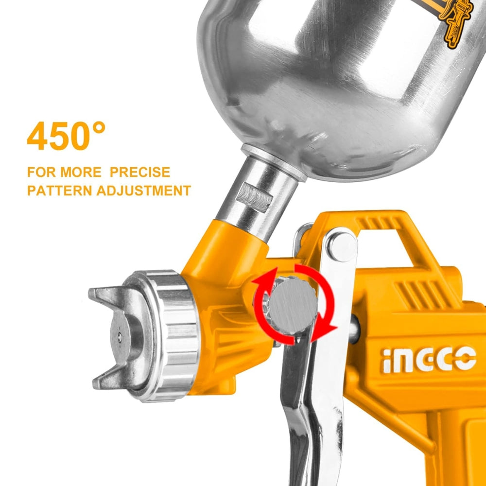 INGCO Air Spray Gun 400ml 1.5mm Nozzle – ASG4041