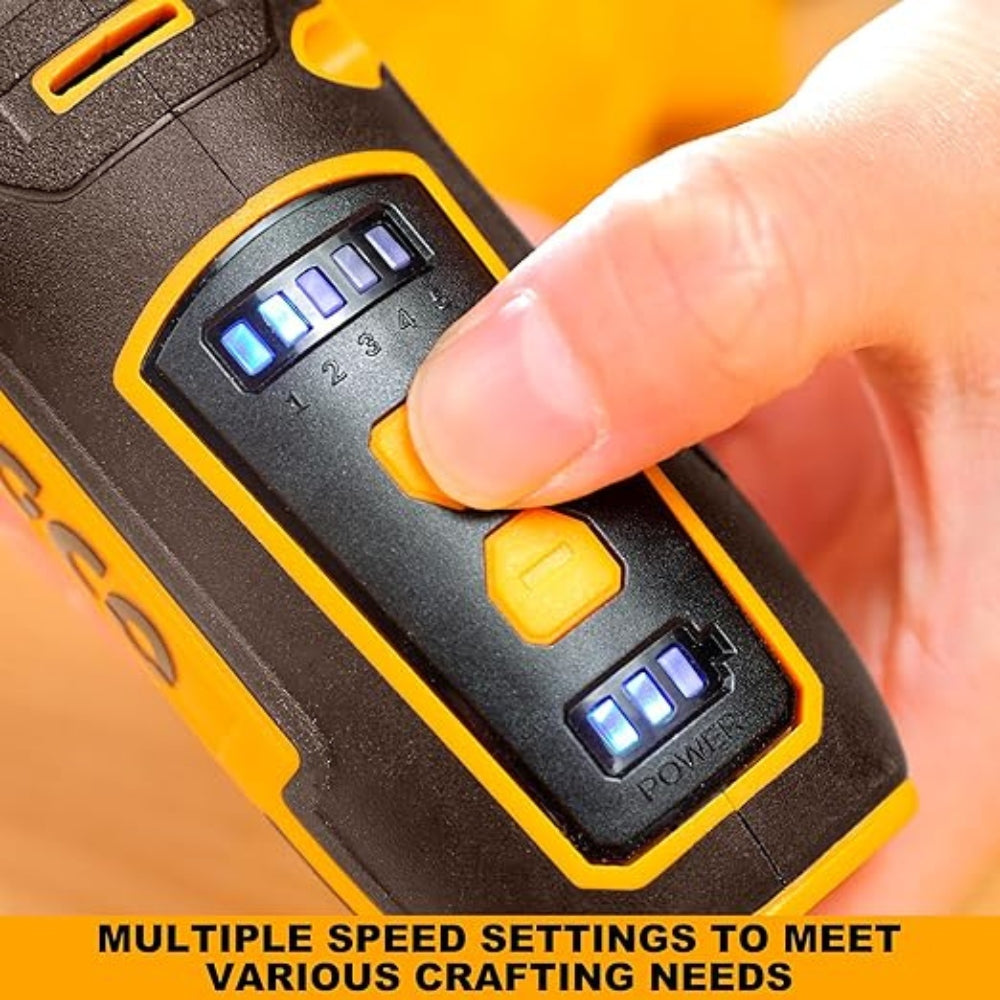 INGCO 8V Cordless Grinder – Variable Speed Rotary Tool with 67 Accessories - CMGLI0801