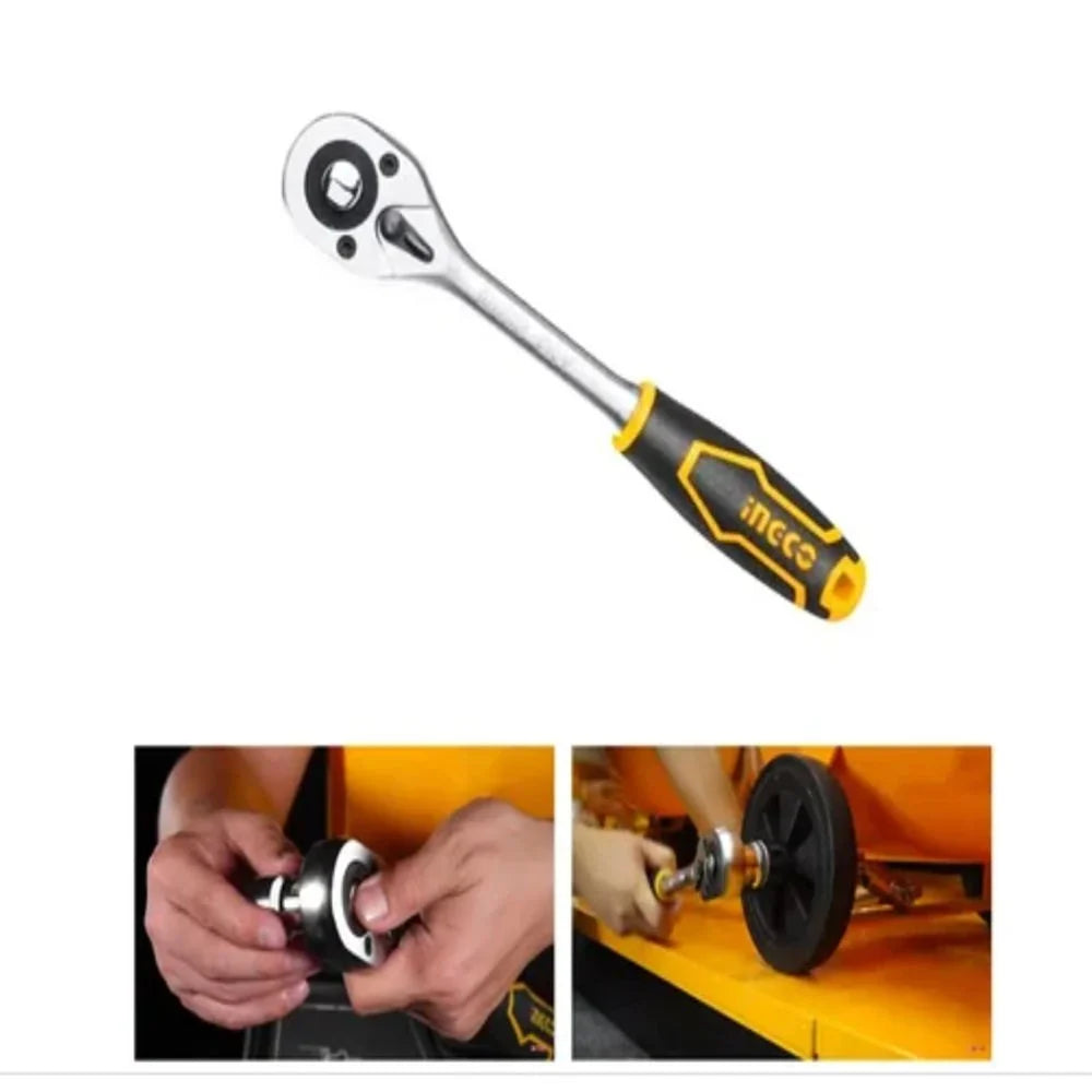 INGCO 1/2 Inch Ratchet Wrench – 45T Quick Release Heavy Duty Tool - HRTH0812