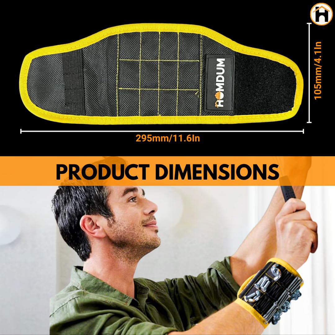 HOMDUM Magnetic Wrist Band – Adjustable Breathable Wrist Strap