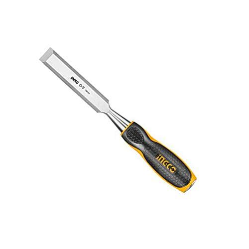 Homdum® Premium Wood Chisel ingco 16mm (5/8") Strong Drop Forged Chrome Vanadium Steel Blade Rubberized Fiber Handle with Steel Striking Head.(16mm)
