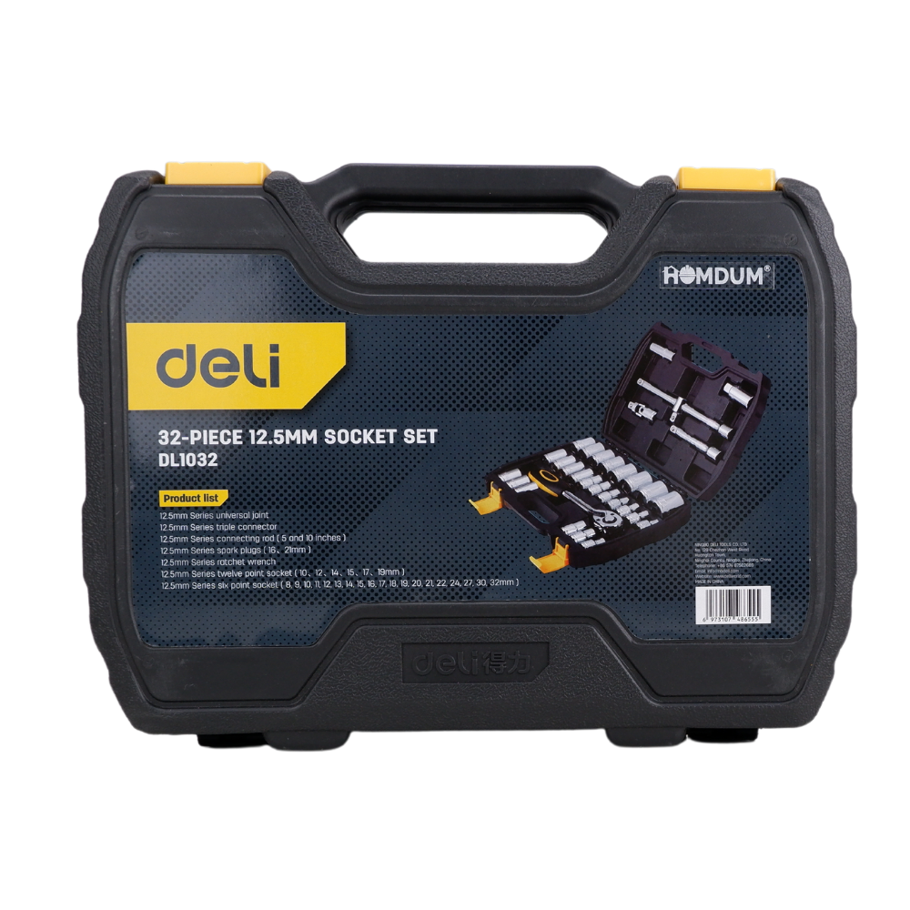Homdum 32 piece 1/2” Drive Socket with storage case