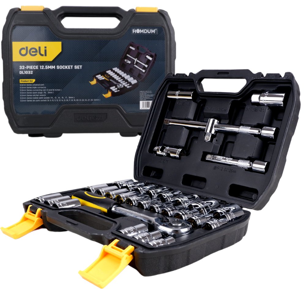 Homdum 32 piece 1/2” Drive Socket Deli